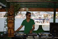 Tiki Boat Newport beach harbor charter DJ